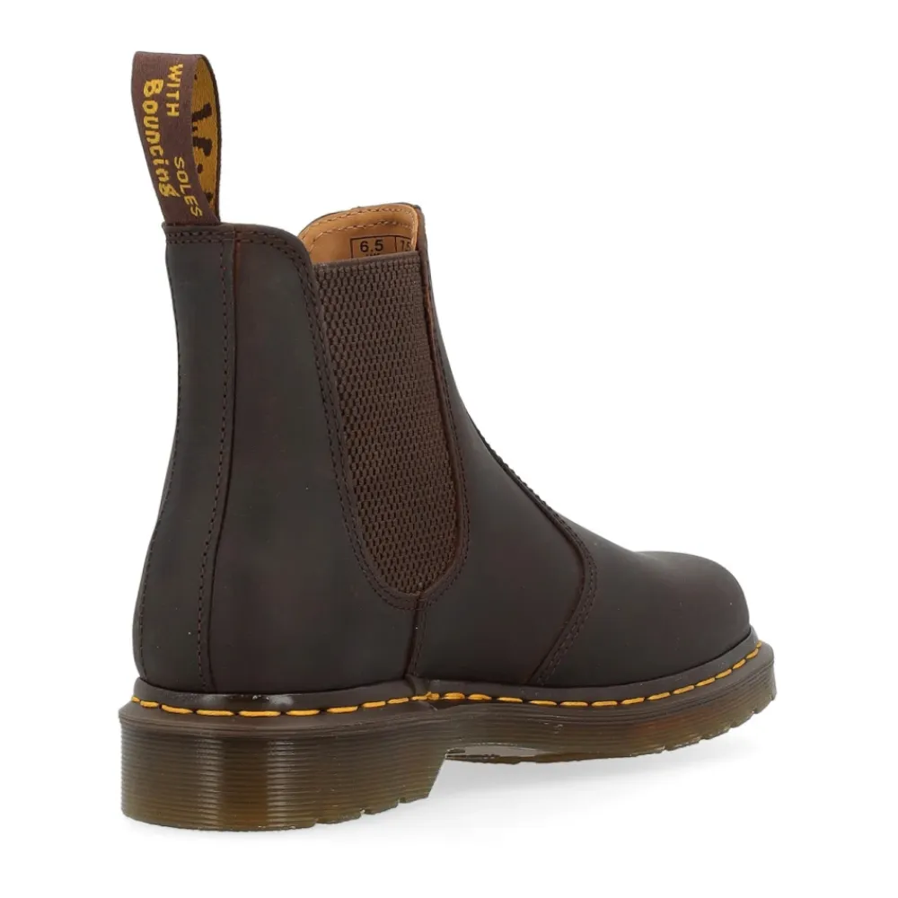 Chelsea Boots|Støvler^Dr. Martens 2976 YS Dark Brown Crazy Horse Chelsea Støvler Brun