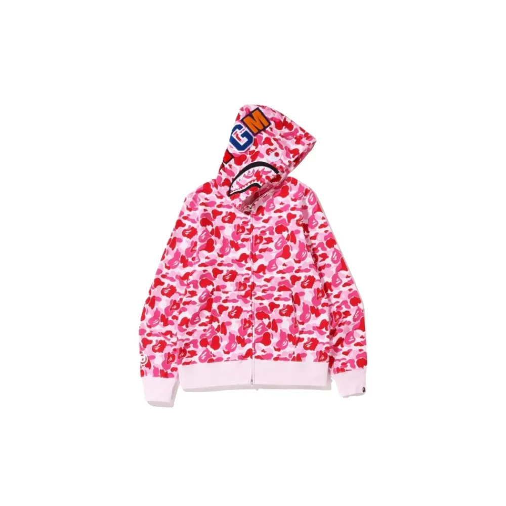 Striktrøjer & Sweatere^A BATHING APE ABC Camo Shark Full Zip Hoodie Multifarvet