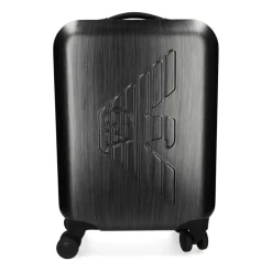 Kufferter^Emporio Armani ABS Carry-On Taske med Overdimensioneret Præget Ørn Grå