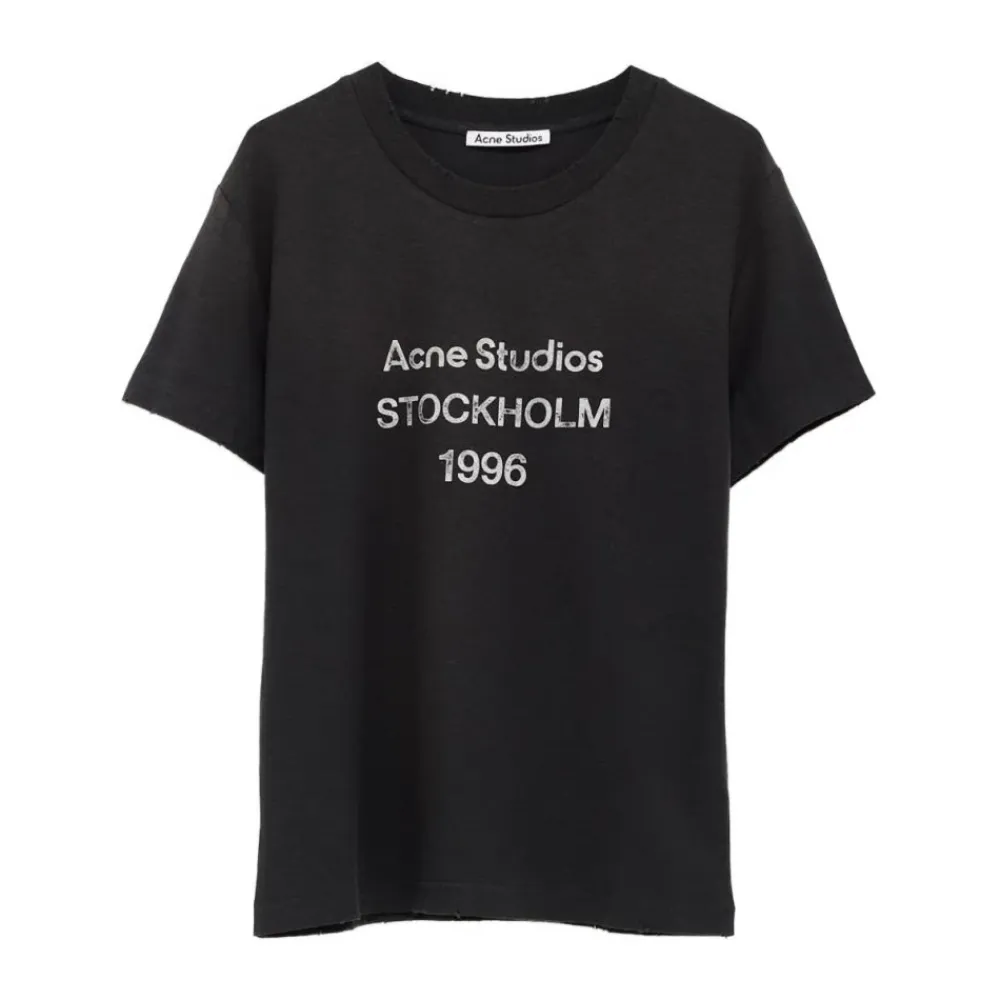 T-Shirts<Acne Studios T-shirts og Poloer Sort