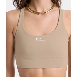 T-Shirts & Toppe<Sporty & Rich Active Bra Beige