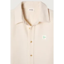 Skjorter<American Vintage Afaz Oversized Skjorte Beige