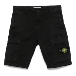Underdele^Stone Island Afslappede Bermuda Shorts til Drenge Sort