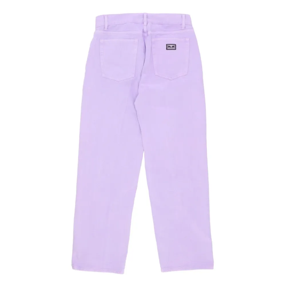 Jeans<Obey Afslappet pasform denim arbejdsbukser Lilla