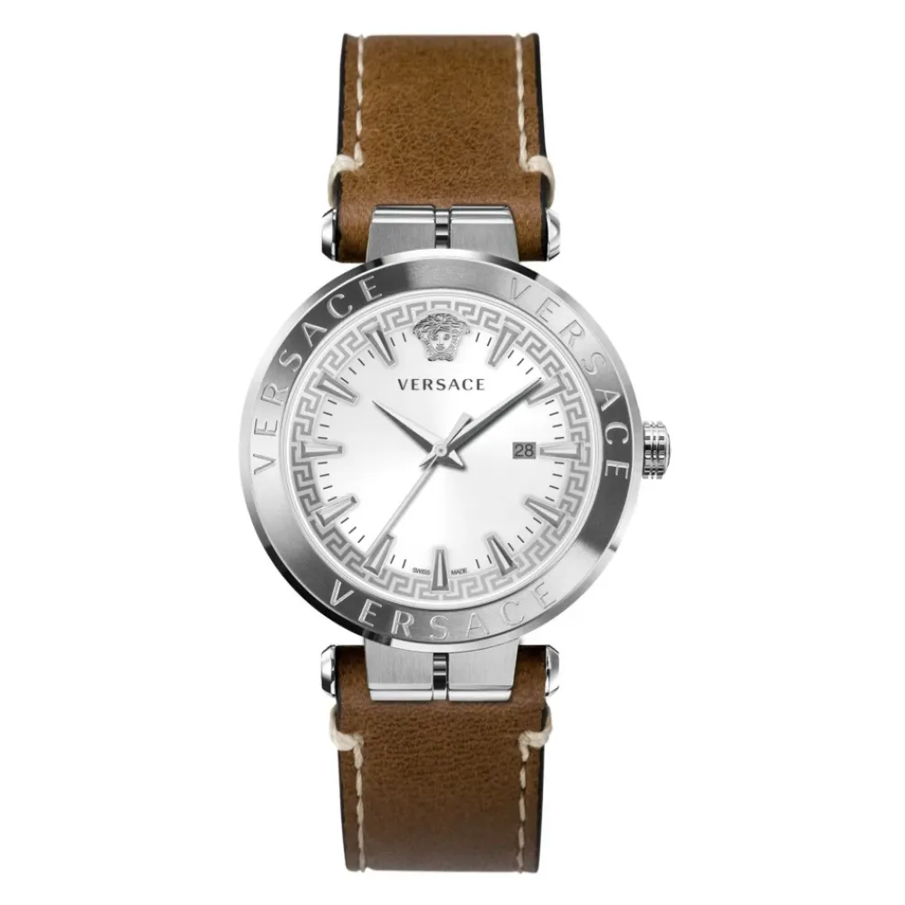 Ure<Versace Aion 44 mm ur Brun