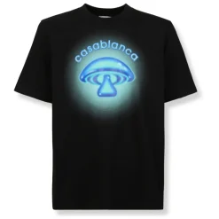 T-Shirts^Casablanca Airbrush Mushroom T-Shirt Sort