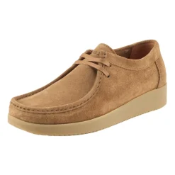 Snøresko^Nature Footwear Alba Chrome Free Suede Sko Beige