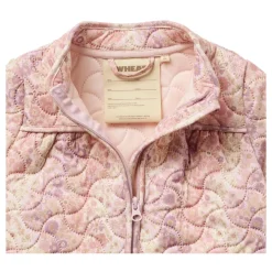 Jakker^Wheat A-line Thermo Jacket Lilac Flower Rainbow Beige