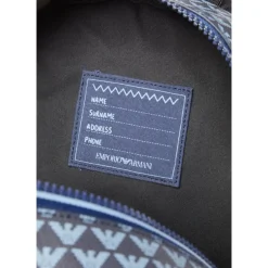 Tasker<Armani Allover Logo Backpack Blå