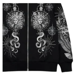 Jakker^Philipp Plein All-Over Print Hættetrøje Sort