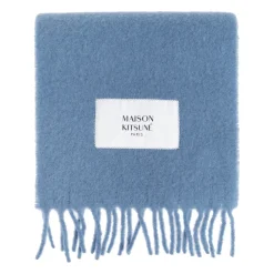 Halstørklæder Og Tørklæder<Maison Kitsuné Alpaca Scarf Blå