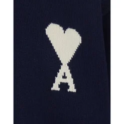 Strik^Ami Paris Ami De Coeur Crewneck Sweater Blå