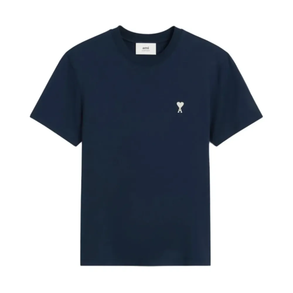 T-Shirts^Ami Paris Ami de Coeur T-shirt Blå