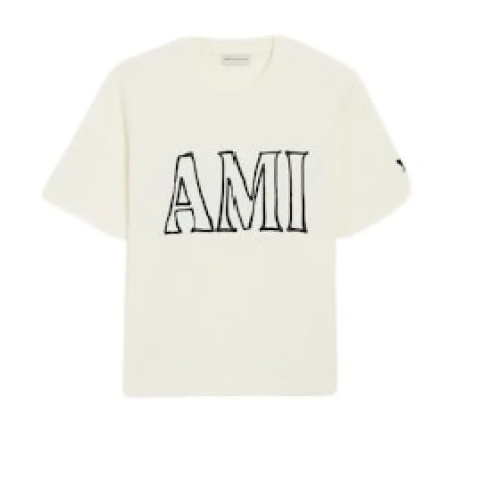 T-Shirts^Ami Paris Ami T-shirts og Polos Beige
