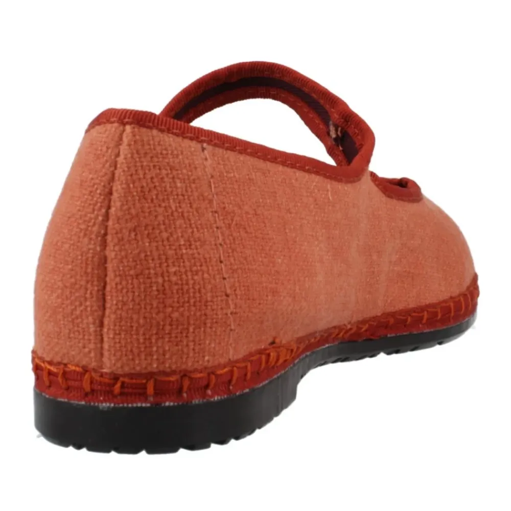 Ballerina Sko^Flabelus Anastasia Mary Jane Orange