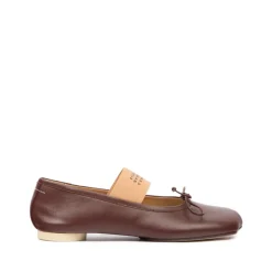 Ballerina Sko^MM6 Maison Margiela Anatomic Numeric Ballerinaer Brun