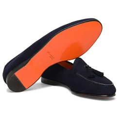 Loafers<Santoni Andrea Tassel Loafer Blå