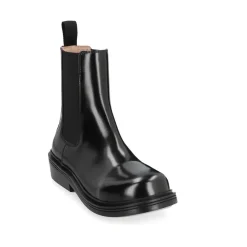 Chelsea Boots^Bottega Veneta Ankelstøvler med blokhæl og elastiske paneler Sort