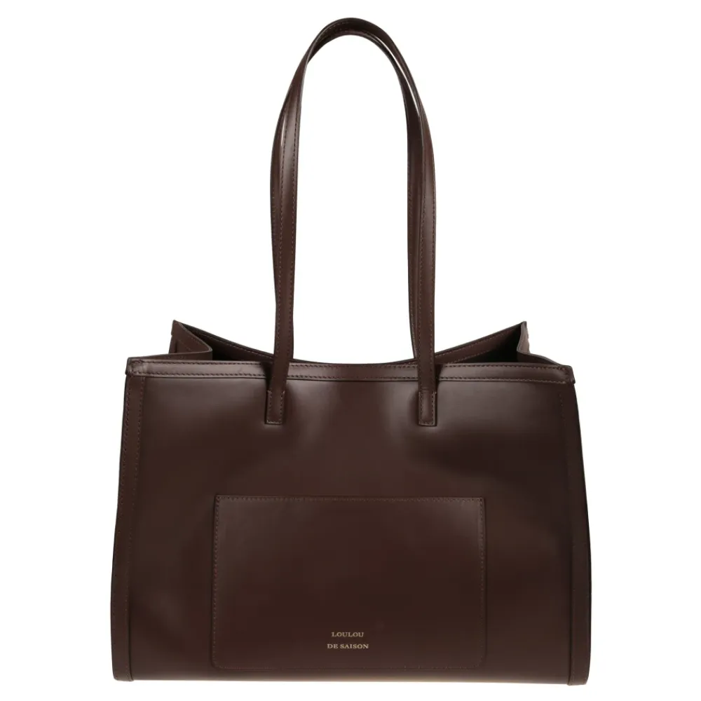 Indkøbstasker<Loulou Studio Anyla Large Tote Bag Brun