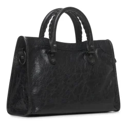 Håndtasker^Balenciaga Arena lambskin lædertaske med messing hardware Sort