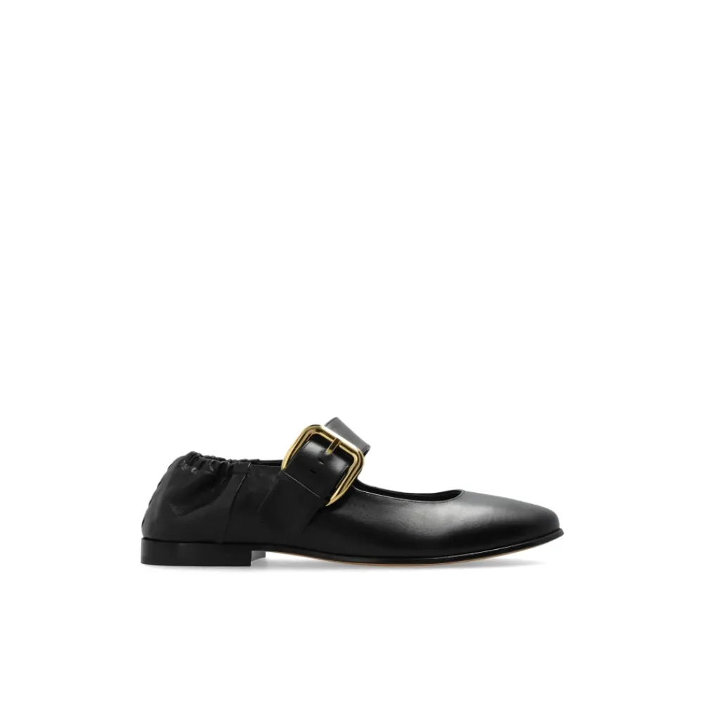 Ballerina Sko<Bottega Veneta Astaire Mary-Jane Sort