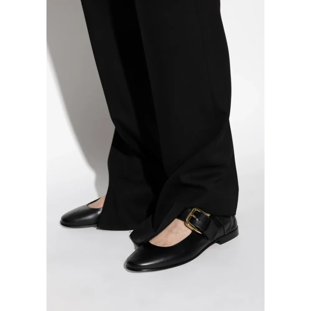 Ballerina Sko<Bottega Veneta Astaire Mary-Jane Sort