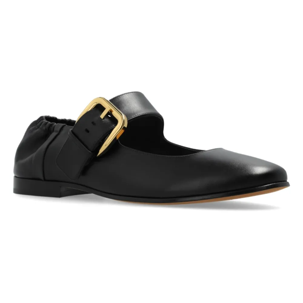 Ballerina Sko<Bottega Veneta Astaire Mary-Jane Sort