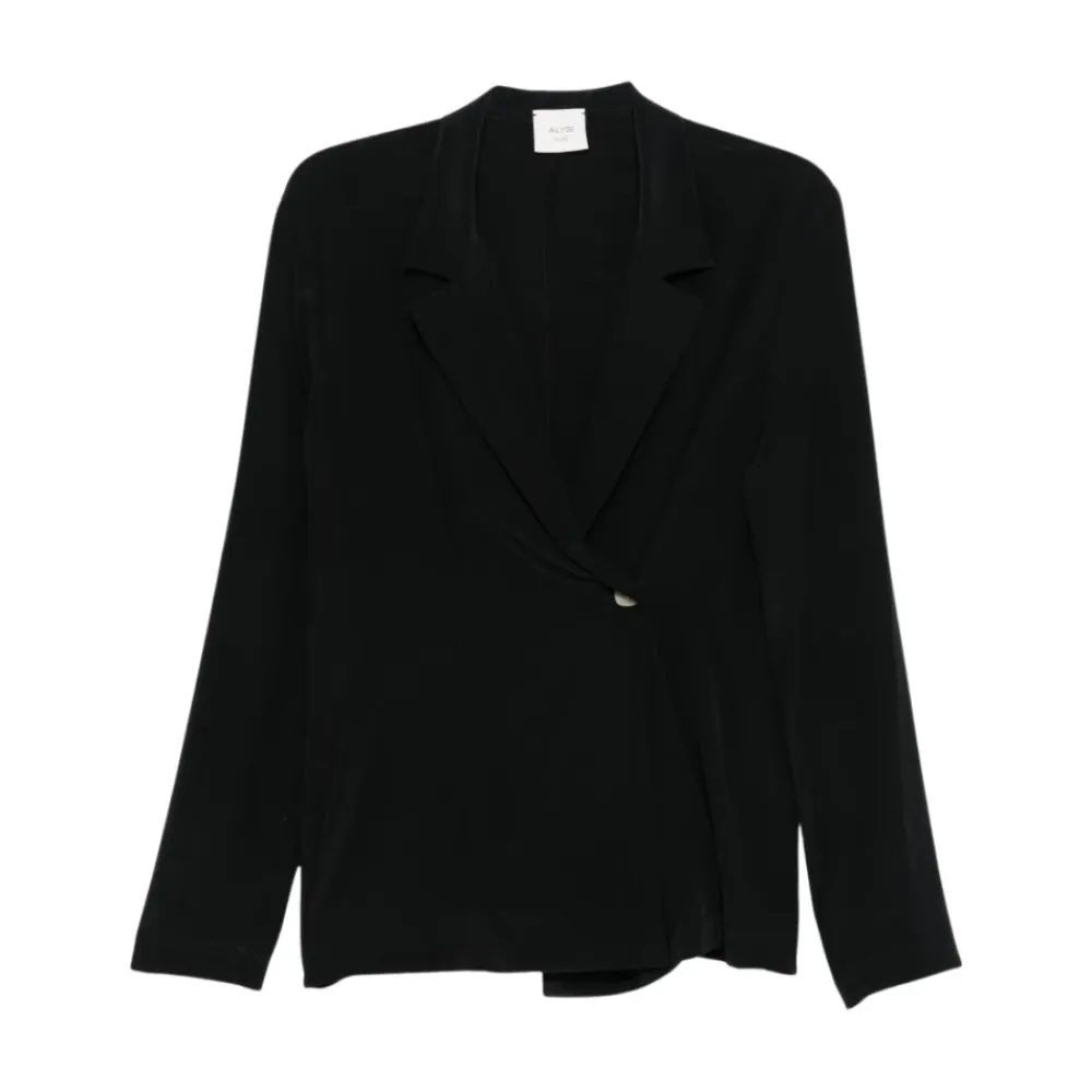 Jakker^Alysi Asymmetrisk Kant Blazer Sort