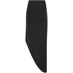 Nederdele<Elisabetta Franchi Asymmetrisk midi-nederdel Sort