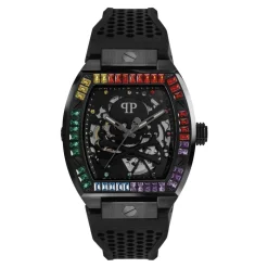 Ure^Philipp Plein Automatisk herreur The $keleton Rainbow PWBAA0621 Sort