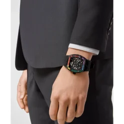Ure^Philipp Plein Automatisk herreur The $keleton Rainbow PWBAA0621 Sort