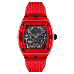 Ure^Philipp Plein Automatisk herreur The $keleton Crystal Rød