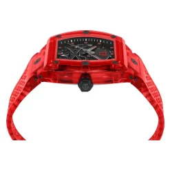 Ure^Philipp Plein Automatisk herreur The $keleton Crystal Rød