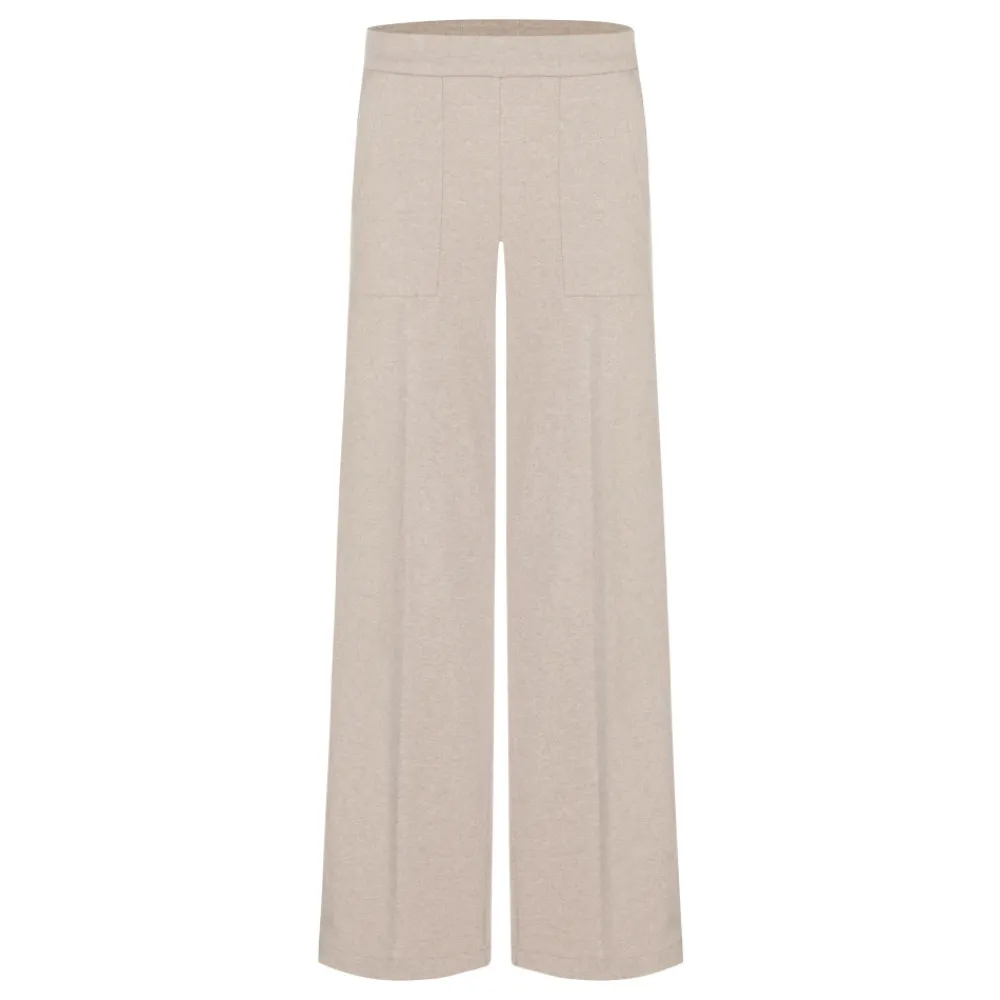Bukser<Cambio Ava Utility Wide Trousers Beige