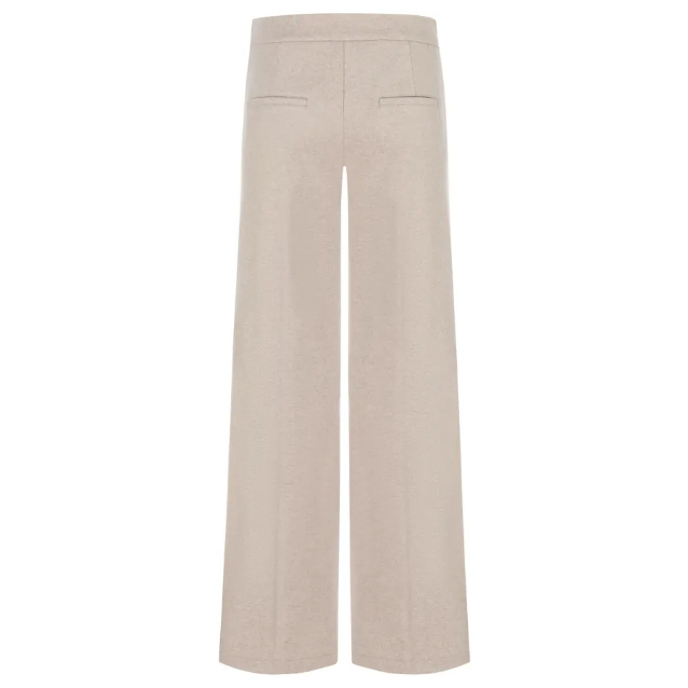 Bukser<Cambio Ava Utility Wide Trousers Beige