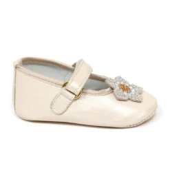Ballerinasko<Blumarine Baby ballerina sko i perlemor Hvid