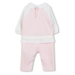 Bodystocking & Sæt<Givenchy Babygrow Med Logo Pink