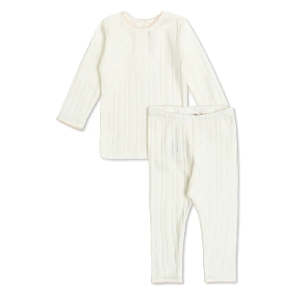 Bodystocking & Sæt^Bonpoint Babysæt: Top og Bukser Beige