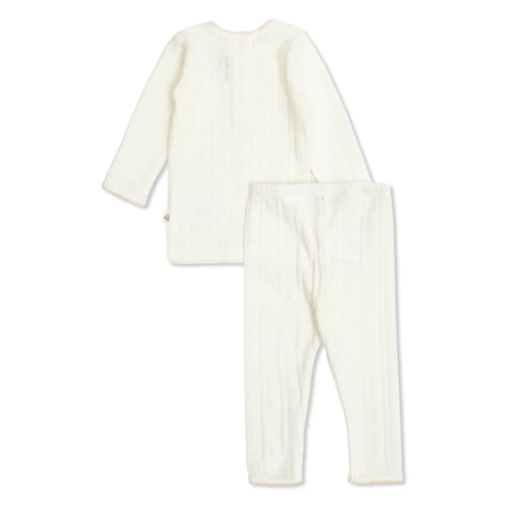 Bodystocking & Sæt^Bonpoint Babysæt: Top og Bukser Beige
