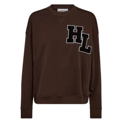 Sweatshirts<Haute L'Amitié Badge Sweat Mocca - HL10234 Brun