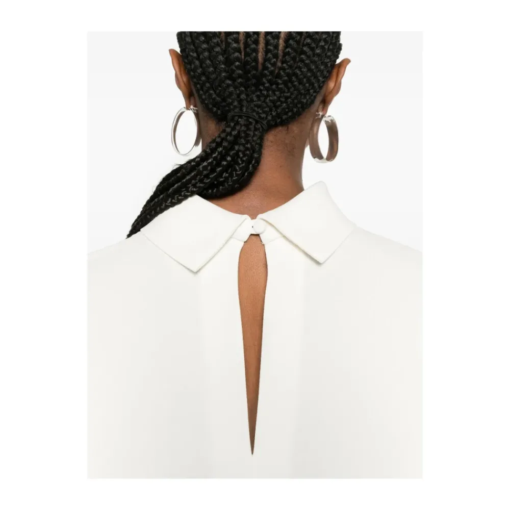 Bluser & Skjorter<Mark Kenly Domino Tan Bailee Blouse Hvid