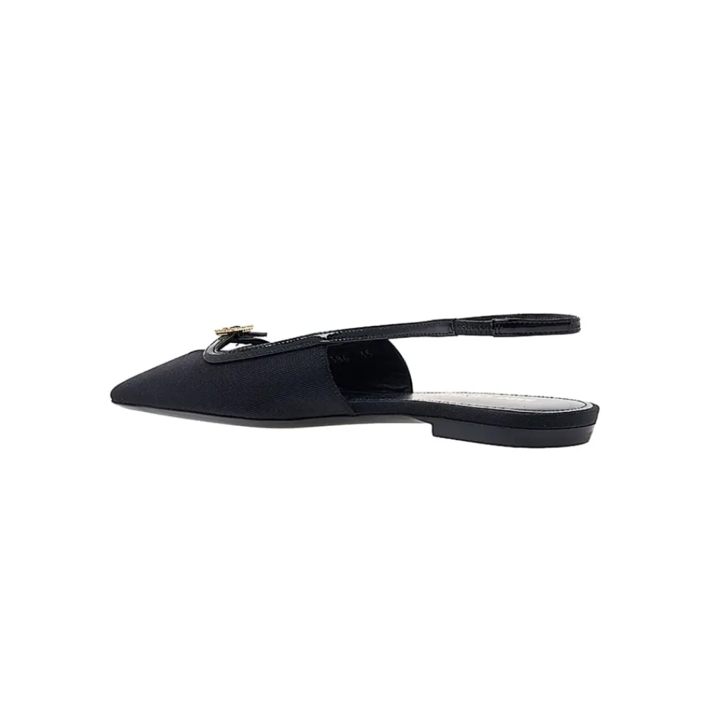 Ballerina Sko^Saint Laurent Ballerina Flats Sort