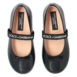 Ballerinasko^Dolce & Gabbana Ballerinaer med logo Sort