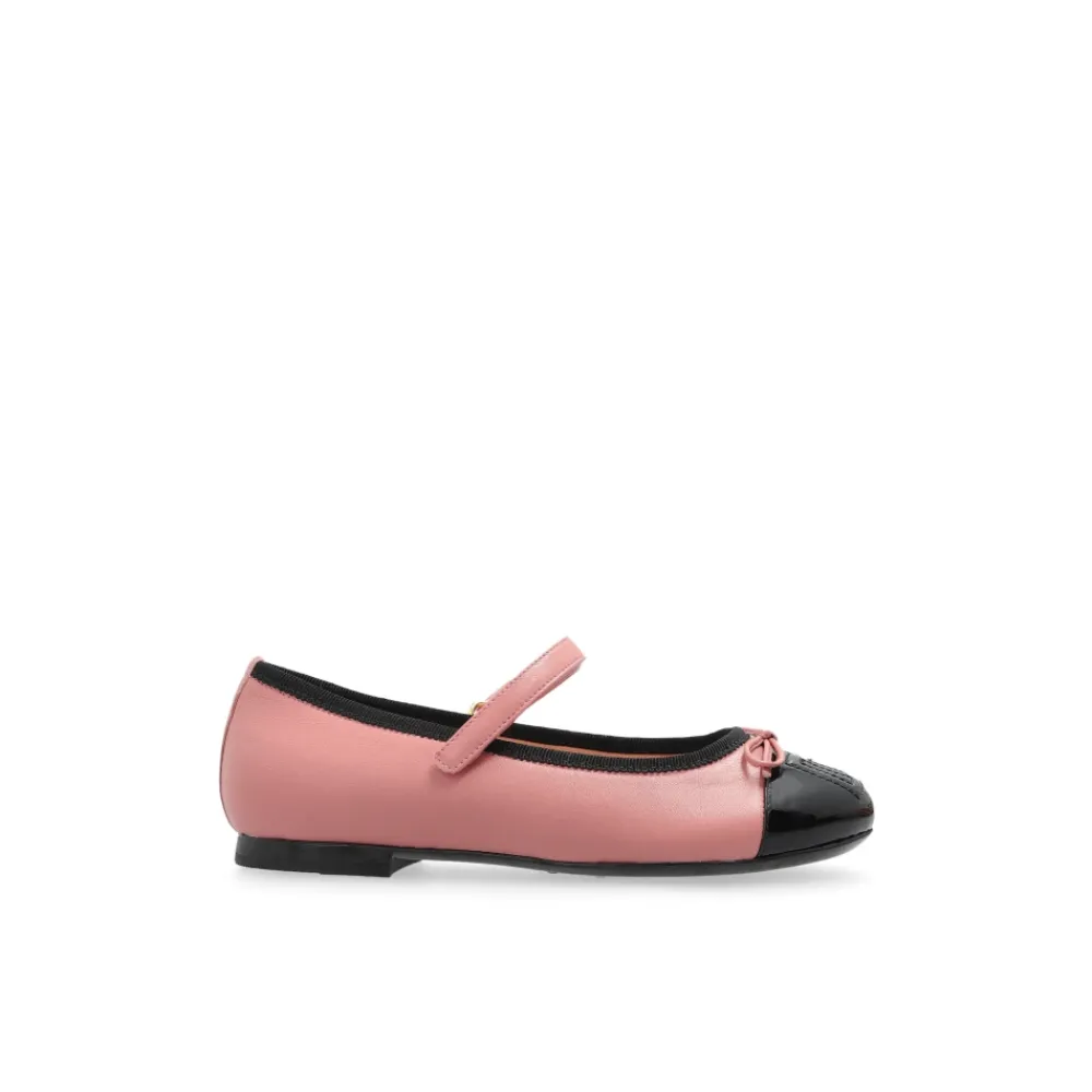 Ballerinasko^Dolce & Gabbana Ballerinaflats med logo Pink