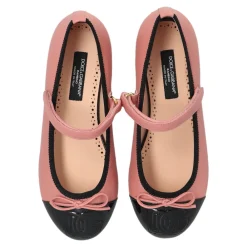 Ballerinasko^Dolce & Gabbana Ballerinaflats med logo Pink