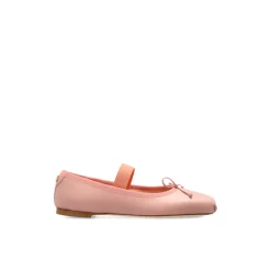 Ballerinasko<Dolce & Gabbana Ballerinasko i læder med elastikrem Pink