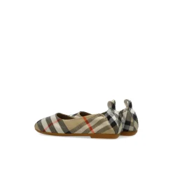 Ballerinasko^Burberry Ballerinasko med ternet mønster Beige