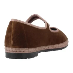 Ballerinasko^Flabelus Balthasar Velvet Ballet Flats Brun