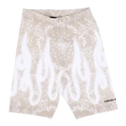 Træningsbukser & Tights<VISION OF SUPER Bandana Print Cykelshorts Leggings Beige