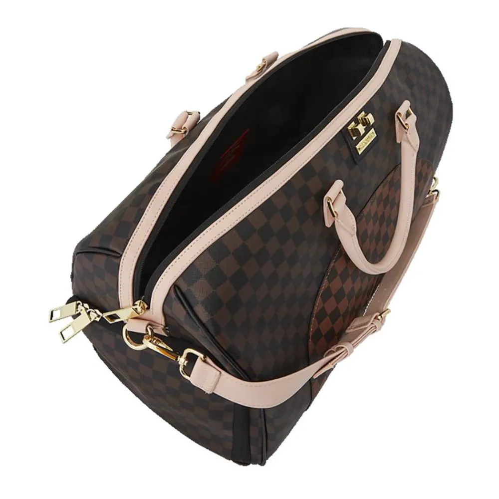 Rejsetasker<SPRAYGROUND Bandolero Nouveau Duffle Taske Check Brun